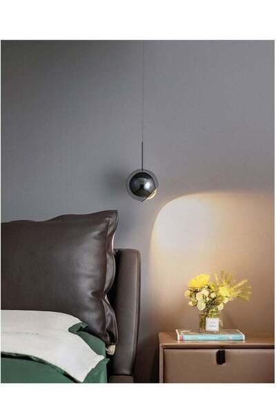 COOYA ثريا كريستالية صغيرة LED نورديك، مع ارتفاع قابل للتعديل، 7 وات، إضاءة معلقة لغرفة النوم