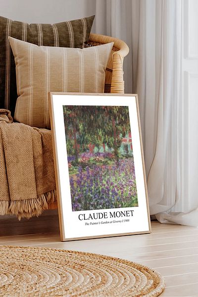 Dekorsiahome Единична декоративна картина в дървена рамка ClaudeMonetTK0001