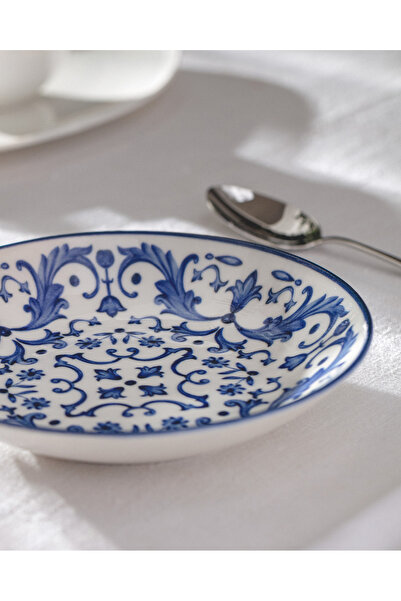Madame Coco Reve Bleu Serenity Dinner Plate - 20 cm - Blue/White