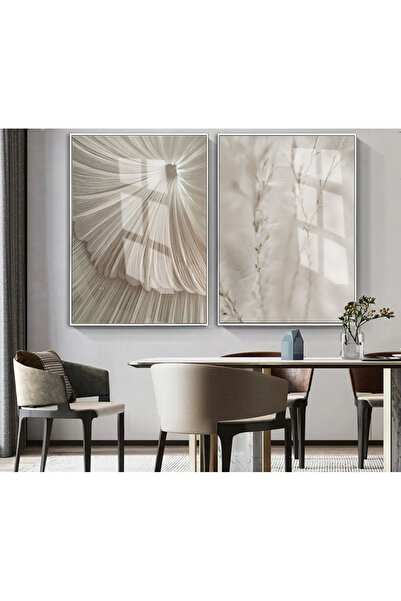 Harikabirev HARİKABİREV | MOLECULARE | COMBINAT DE PLANTE BEJ-CREMĂ | TABLO D...