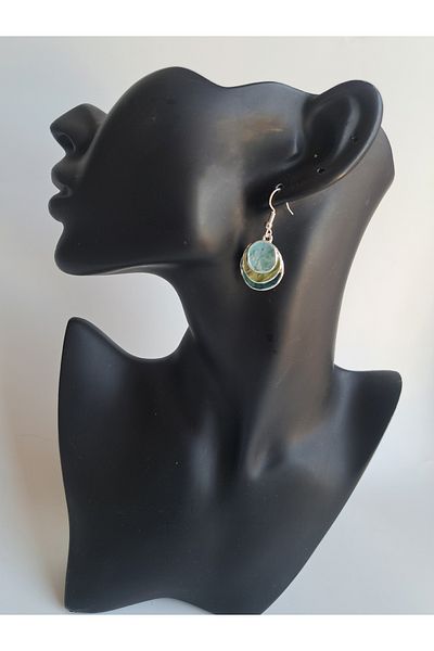 BHR AKSESUAR Multiple Color Boho Style Plate Earrings
