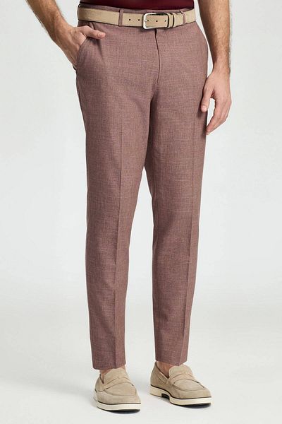 Hemington Cotton Wool Blend Dusty Rose Chino Pants