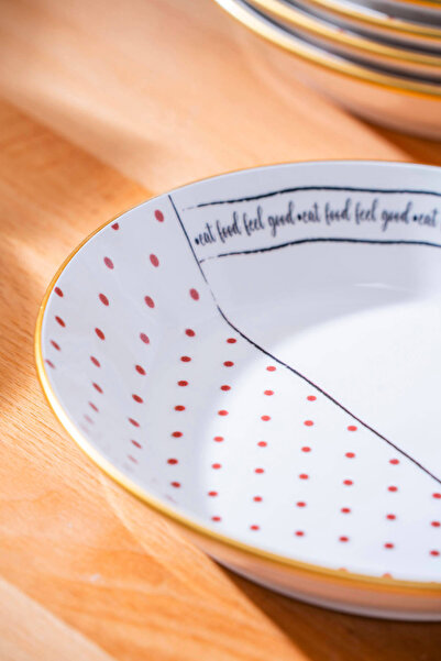 ACAR Feel Good 6 lı Yemek Tabağı - 20 cm