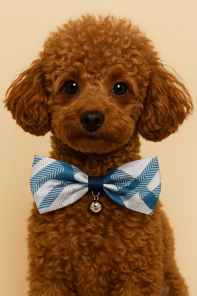 minial Adjustable 3 Pieces Bow Tie Dog Collar