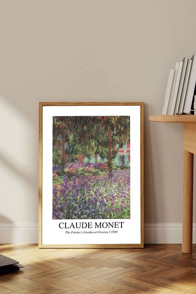 Dekorsiahome Единична декоративна картина в дървена рамка ClaudeMonetTK0001