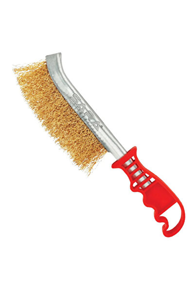 SARA فرشاة سلكية بمقبض بلاستيكي