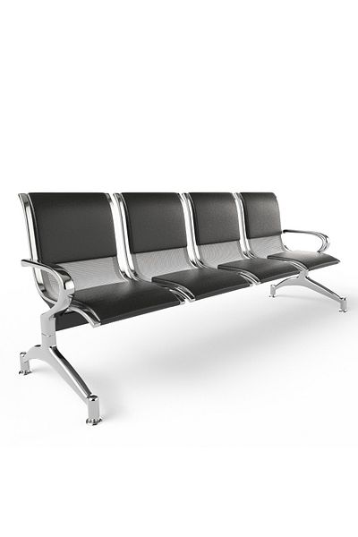 Mahmayi JX 4-Seater Outdoor Bench with Cushions- Black