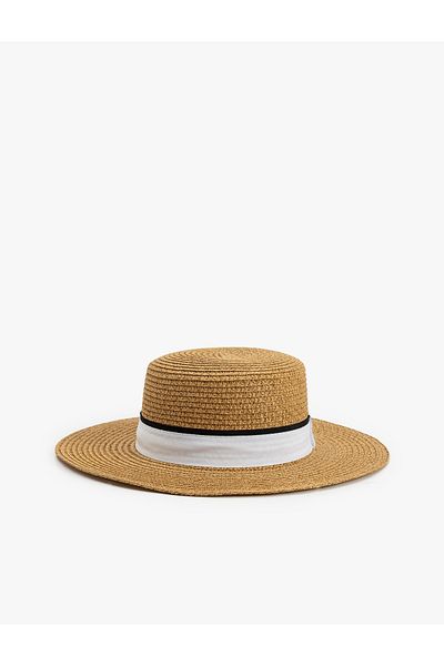 Koton Straw Hat with Band Detail
