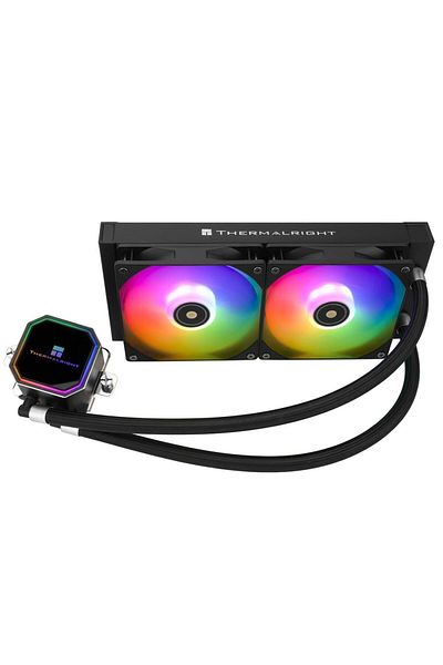 ThermalRight Cooler CPU Thermalright Frozen Prism 240 Black, 2 x 120mm, 1850 rpm, iluminare aRGB (Negru)