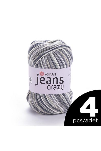 Yarnart Jeans Crazy - Ebruli - 7209 - 4 Pcs