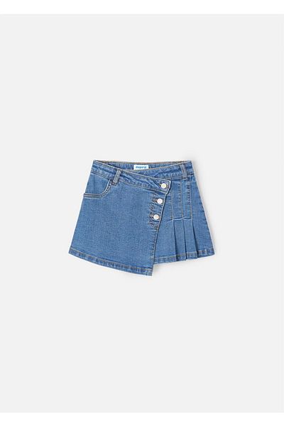 MAYORAL Fusta de denim cu pliuri pentru fete Albastru închis 3902