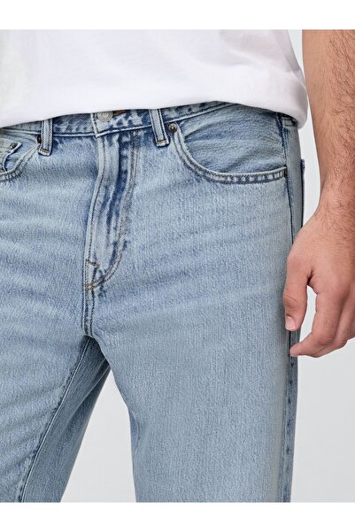 GAP Erkek Mavi SuperSoft Relaxed Fit Jean Pantolon
