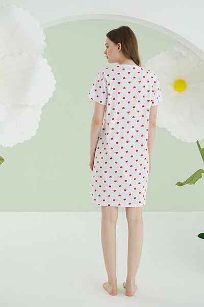 NBB Nightgown with Heart Without Needle with Cotton Total 100%