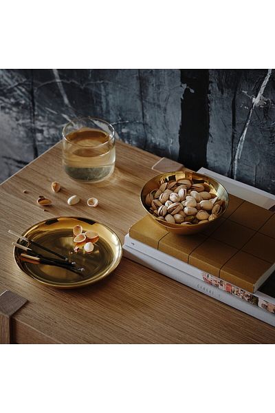IKEA STOCKHOLM 2025 Brass Bowl & Dish Set 12 & 14.5 cm Stainless Steel by IKEA
