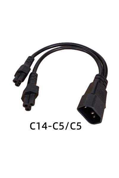 Choice سلك طاقة تيار متردد مقسم آخر من نوع C5-C5 IEC320 C14 C8 إلى 2X C7 C5 C13 Y، IEC Figure 8 ذكر إلى 2 أنثى مقاس 1 بوصة