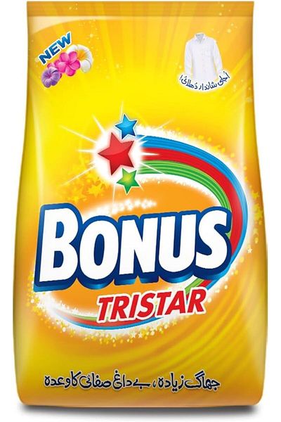 BONUS Tristar Detergent Powder, cloths washing powder Pleasant Fragrance, 3 KG- Pack