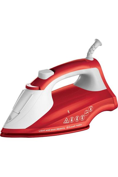 RUSSELL HOBBS Fier de calcat Russell Hobbs Light & Easy Brights Apple 26481-56, 2400 W, 115 g/min, rosu/alb