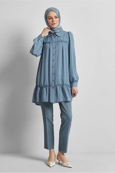 Alvina Shirt Collar Tunic 45351