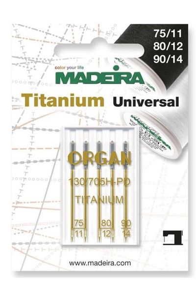 Madeira Set de 5 ace universale Titanium Madeira 9459T, Finete 75-80-90