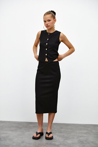 urban focus Elastic Midi Skirt