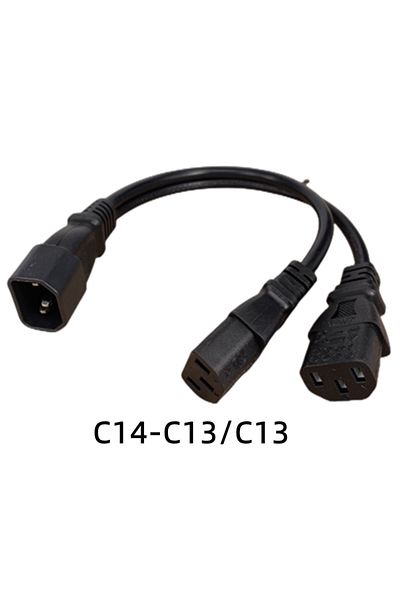 Choice سلك طاقة تيار متردد مقسم آخر من نوع C13-c13 Iec320 C14 C8 إلى 2x C7 C5 C13 Y، IEC Figure 8 ذكر إلى 2 أنثى 1 I