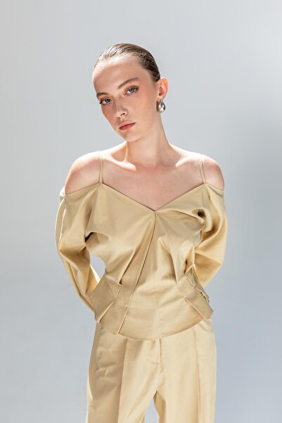 KAMEYA ASKI PİLELİ BLUZ 25S10735