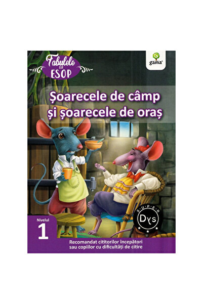 Gama Șoarecele de câmp și șoarecele de oraș. fabulele lui Esop: nivelul 1