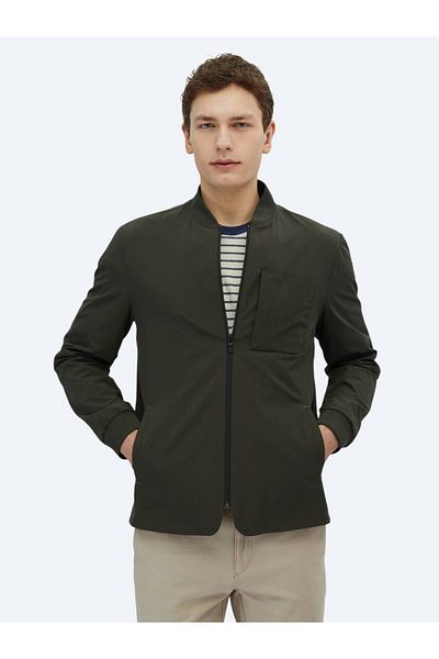 Kip Khaki Regular Fit Sports Jacket