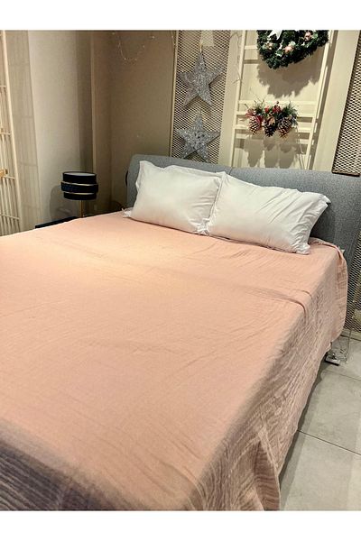 Explore Home Pink Silvana Double Cotton Muslin Bedspread