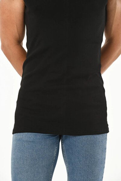 Mfö Life İç Giyim 5 Pieces Ribbed Thin Strap Double Bias Men's Athlete 1St Quality Made from 100% Cotton Yarns.