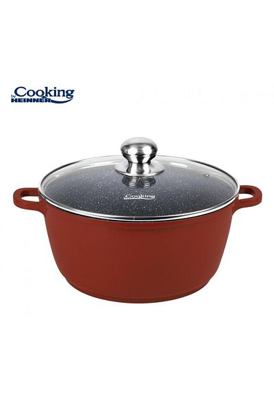Heinner HEINNER CALABRIA casserole with lid, 40 x 17.5cm, 18.6L, aluminum (Brown)