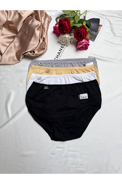 Tutku 3-Piece Bow Women's Panties Set Whiteblackgrey