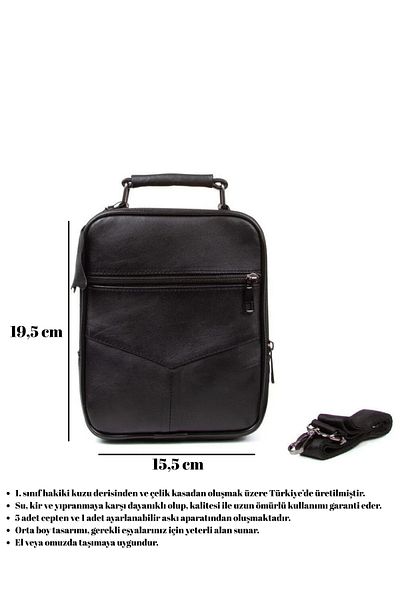 Newish Polo Alva Clup Genuine Leather Men's Handbag (medium size)
