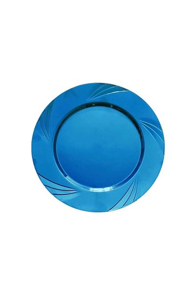 Mini Parti Mini Party Store Crystal Mica Plate Blue 6 Pieces
