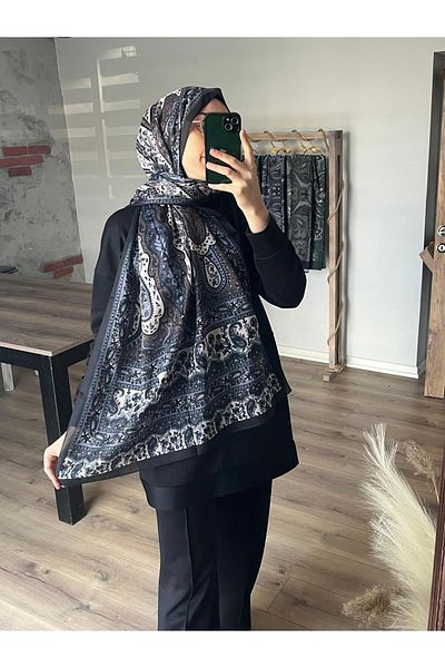 Merwiss Kokina Pattern Soft Aci Brown Shawl