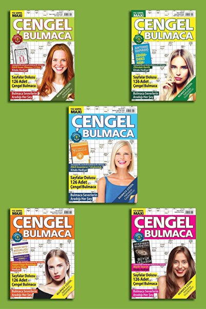 MAXİ Çengel Bulmaca Set-5 Kitap 560 Sayfa