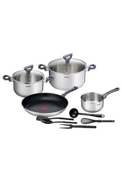 TEFAL Tefal Daily Cook 11-piece pot set, 2 pots with lids 20/24 cm, frying pan 28 cm, saucepan 16 cm