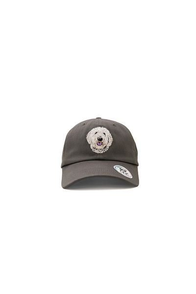 Trampoline Doodle Dog Embroidered Hat - Animal Figured Hat