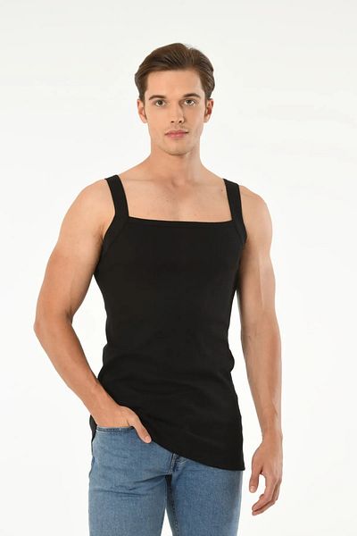 Mfö Life İç Giyim 6 Pieces Ribbed Woven Rope Hanging Male Athlete 1St Quality Made from 100% Cotton Yarns.