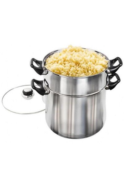 Kitchen Artist Oala pentru cuscus Kitchen Artist MEP119, 12 l (Argintiu)