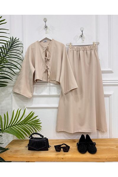 onix Emilya Beige Double Suit Shoes