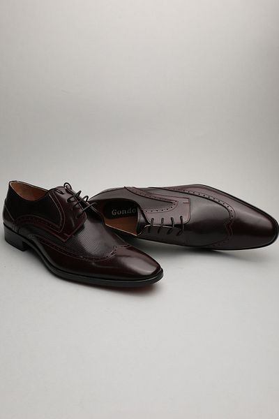 Gondol Bărbați din piele naturală Claret Red 44 ttx.150
