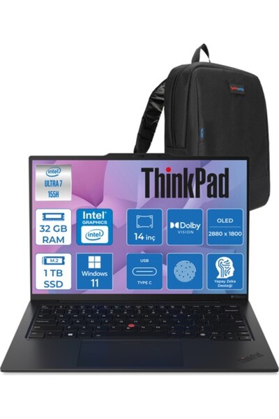 LENOVO Thinkpad X1 Carbon Ultra 7 155U 32 GB 1 Tb SSD WIN11PRO 4g(Esım) 14'' ...
