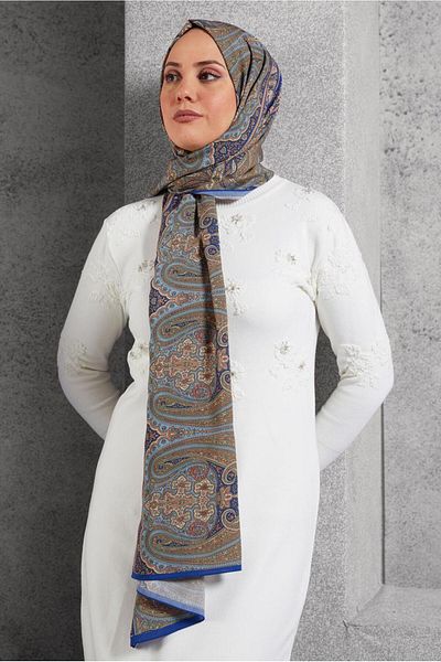 Alvina Alvi̇na Etnic Pattern Shawl 8521