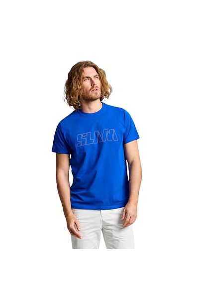Slam Logo Men's Blue T-Shirt Men's T-Shirt A112007S00