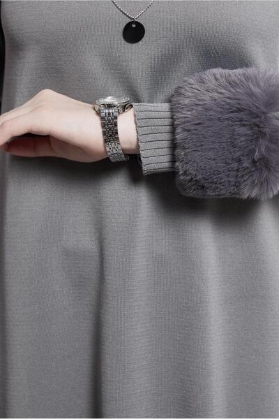 Alvina Fur Detailed Pants Knitwear Set 44950