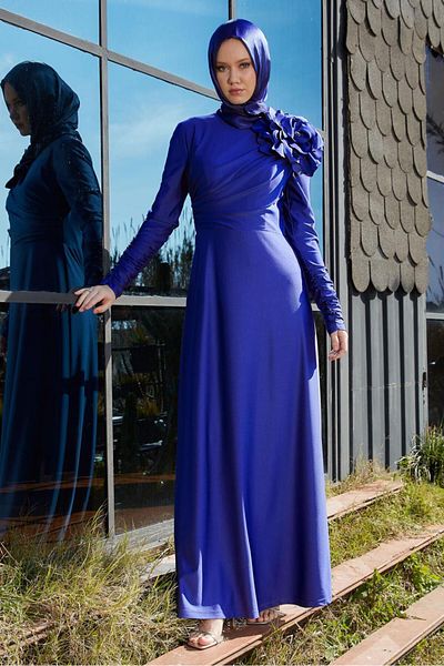Alvina 50420 Model Evening Dress - Accessory Detailed