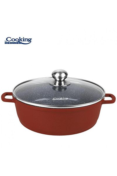 Heinner HEINNER CALABRIA saucepan with lid, 36 x 9.5cm, 8.8L, aluminum (Brown)