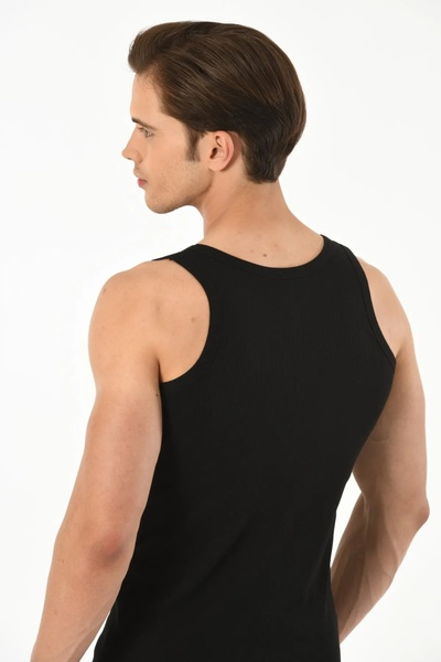 Mfö Life İç Giyim Ανδρικό εσώρουχο 5 τεμαχίων καμιζόλα (ριγέ) με λουράκι 100% βαμβακερή κλωστή