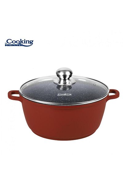 Heinner HEINNER CALABRIA casserole with lid, 26 x 12cm, 5.3L, aluminum (Brown)